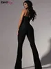 Kobiety Jumpsuits Rompers dziwne cipki y2k elegancki kombinezon damski solidny moda moda splicing robota