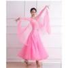 Portez des robes de danse de concours de bal de bal rose Adt Waltz Jupe de haute qualité Ladys Standard Dancing Dancing Drop Livilar