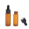 Storage Bottles 5ml 20 Ml Amber Glass Dropper Bottle Light Proof Empty Can Be Refilled With Essential Oils Cosmetics And Fluid Containers