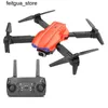 Drohnen Paible E99 K3 Dual Kamera 480p Mini RC Drohne billige Drohne 2,4G Fernbedienung Vier Hubschrauber Spielzeugkinder Jungen und Mädchen Geschenk S24513