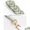 Party Favor Valentijnsdag Gift Hart geweven Keychain Pols Damestas Decoratieve hanger Keyring Key Chain Drop Delivery Home Garden DHGG3