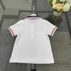 New Kids Polo Shirt Multicolored Stripes Child T Shirt Baby T-shirt Storlek 100-150 Summer Breattable Fabric Boy Short Sleeve Girl Lapel Tees 24 April