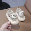 Baby Girls Canvas Schuhe Herumn Jungen Sneaker Säugling Kleinkindschuhe Outdoor Outdoor nicht rutschfeste Kinder Kinder Casual Schuhe 240514