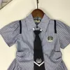 Top Baby Jirt Academy Style Design Advel Princess Robe Taille 90-140 cm Kids Designer Vêtements Summer Girls Partydress 24Pril