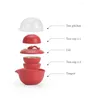 Tee-Sets hitzebeständiges Glas- und Keramik-Teekanne mit 3 Tassen tragbarer Reise-Tee-Set