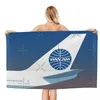 Handduk Pan American World Airways Design 80x130cm Bad Ljust tryckt för strand souvenir gåva