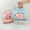 Disposable Cups Straws 20pcs Creative Mousse Cake Box Clear Round Ball Fruit Salad Packaging Boxes 400ml Dessert Plastic With Handle Paper