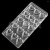 Bakningsverktyg Alla hjärtans gåva 3D -hjärtformad plastchokladform Diy Bakeware Candy Making Pastry för