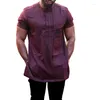 Etnische kleding Kaftan Men Draai Shirts Hip Hop Robe Afrikaine Dashiki Africa Afrika Casual T-shirt Fashion T-shirt Homme 2024 Zonder Pant