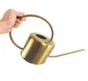 Manuse de irrigação prática Mini garrafa de água ao ar livre Kettle Garden Garden Aço inoxidável Água lata 1300 ml de jardinagem equipamentos de jardinagem8176565