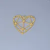 Hänghalsband 3st/parti rostfritt stål origami kärlekshjärta charm för diy halsband armband örhängen smycken tillbehör hitta