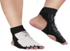 Ankle Support Pair PU Leather Taekwondo Karate Foot Protector Pads Sparring Gear White3700899