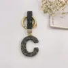 Polimero Clay English Letter Keychain Set Diamond Personality Bag Borsa a sospensione Accessori Chiave per auto