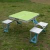 Designer Brand Outdoor Folding Tables Chairs Portable Multifunktionell stall Aluminiumlegering Integrerade picknickbord Lätt att använda och starkt campingbord och stol