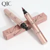 Qic qini kleurafdichting dubbele kop driehoek vleugel eyeliner pen 5 kleur eyeliner stempel