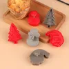 Moules de cuisson 4pcs / cookie à gâteau moule en plastique Moule en plastique de Noël