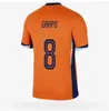 2024 Nouveau Euro Cup Pays-Bas Dijk Memphis Football Shirt Men Kids Kit 24 25 Holland Club 2025 Dutch National Team Soccer Jersey Full Home Memphis Xavi Gakpo Ake