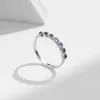 Cluster Rings Modian 925 Sterling Silver Charm Moonstone Female Ring Stapble Crystal Jewelry for Women Birthday Present