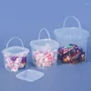 Storage Bottles PP Jars Clear Container With Lid BPA-Free Empty Plastic Bucket Airtight For Bulk Food 280ML/500ML/1L/2L