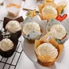 Ferramentas de panificação Cupcake verde invólucros de folha de tulipas de bolo de tulip