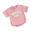 Rompers Baby Girl Summer Sportswear Tata Tata Girl Hafted Topit Top Dopasowanie urocze nowonarodzone odzież2405