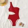 Swimwwear pour femmes Sexie de maillot de bain One Piece Femmes Coupage Monokini épaule Push Up Bathing Bathing Bathed Bather Beach Wear Bikini Summer
