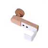 Hooks Iron Wooden Rack Organizer Wood Cabinet Wardrobe Drawer Partition Door No Trace Punch Card Clip Hanger Hook Storage 2Pc