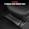 Storage Boxes Bins Tesla Model Y Under seat back vent PU leather interior adds space for car parts models 2021-2023 S24513