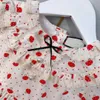 Top pour bébé Robe Broidered Lace Collar Girl Jupe Taille 100-160 MOSHAMME MODE DES ENFANTS CHANGE