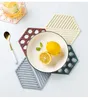 TEA TRAYS PHABULS FOOD SILICONE TRIVET MATS Hexagon Set Mat For Kitchen Pads Dish Pad and Placem