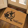 Carpets Silk Ring Carpet Floor Mat Coconut Palms Cutable Household Entrance PVC 40x60cm Real Quick-Drying Bathroom Blanket