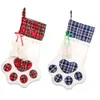 Torba Tree Christmas wiselanc Socks Pet Toy Doll Dekoracja