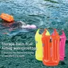 20l Saco seco flutuante com cinto ajustável Bolsa impermeável inflável Bóia de bolsa seca para natação aberta 240430