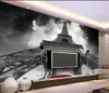Bakgrundsbilder Tower Pigeon TV Bakgrund Black and White Modern Living Room 3D Stereoskopiska tapeter