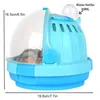 Katzenträger transparente Haustier tragbare Käfig atmungsable Fahrträger Plastik Tierhütte