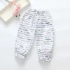 Trousers Shorts Baby Girl Pants Summer Cute Watermelon Stripe Print Comfortable and Slim Childrens Mosquito proof PantsL2405L2405