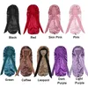 Personalize Long Satin Bonnets For Braids Locs Large Silky Hair Bonnet With Tie For Women Sleeping Add Curly Hair Bonnet 240507