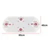 Table Mats Durable Practical Tablecloth Small Cover Lace Oval Reusable Satin Fabric Runners Washable White