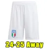 2024 Italia Shorts Soccer Shorts 24 25 Fan Player Versione Verratti Chiesa Gnonto Pantaloni da calcio T Lorenzo Pinamonti Politano Grifo a casa 2025