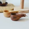 Kopjes schotels Natuurlijk houten gladd dik duurzaam koffiewater gesneden huishouden huis keuken melk decoraties cup sap s4t8
