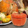 Candle Holders 1pc Pumpkin Shaped Stick Durable Ceramic Candleholder Stand Orange