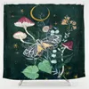 Shower Curtains Exotic Garden Night Curtain Nordic Winter Blue Sexy Mushroom Moth Forest Bathroom Decor With Hooks