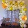 Zestaw dekoracji Arch Party Balon Święto Dziękczynienia Żółte Złotne Materiały urodzinowe Spotkanie rodzinne