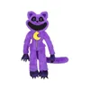 Animaux en peluche en peluche 30-40 cm Crimideurs souriants Poux Boulls mignons anime en peluche grande bouche violet chat canapé animal doux décorer oreillers pour les cadeaux pour enfants T240513