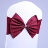 Chair Covers Ribbon Wedding Decoration Seat Cover Tie Back Decor Events Banquets Reception Supplies Bows Sashes