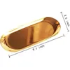 Plates Stainless Steel Gold Dining Tray Dessert Plate Nut Fruit Cake Jewelry Display Kitchen Vanity Organizer Tools