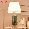 Table Lamps AFRA Modern Ceramics Lamp LED Nordic Creative Deer Decor Desk Light Fashion For Home Living Room Bedroom Bedside