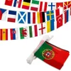 2024 Europe Stusts Flag 24PCS Euro Cup Country Country Flag Bunt