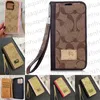 Pour iPhone 15 Pro Max Case en cuir Flip Phone Case iPhone 14 Pro Max 12 13 11 XS XR 15 Plus Brand Brand Brand Wallet Cart Card Slot Samsung Galaxy S24 Ultra S23 S22 Plus Phonecase