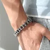 Men Artnen Handketens Designer Bracelet Mode roestvrijstalen locomotiefketen Goud Zilver Zwart 215 mm Lengte